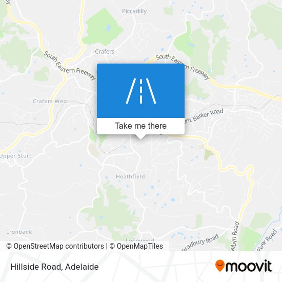 Hillside Road map
