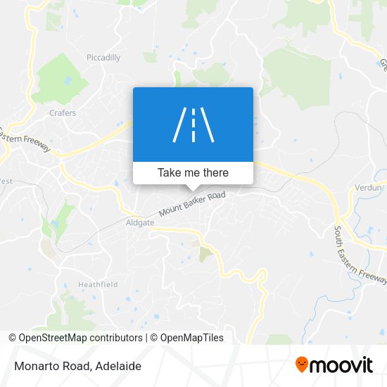 Monarto Road map