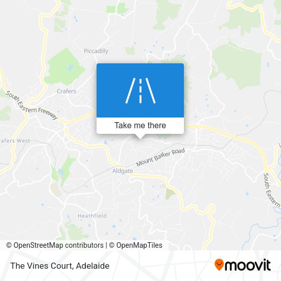 The Vines Court map