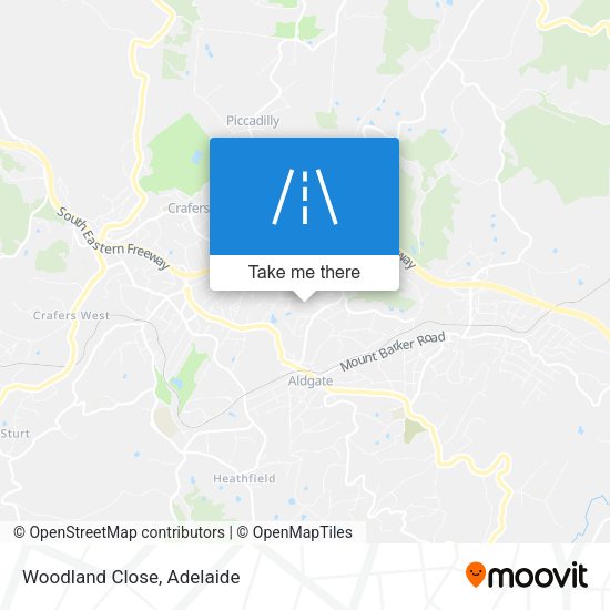 Woodland Close map