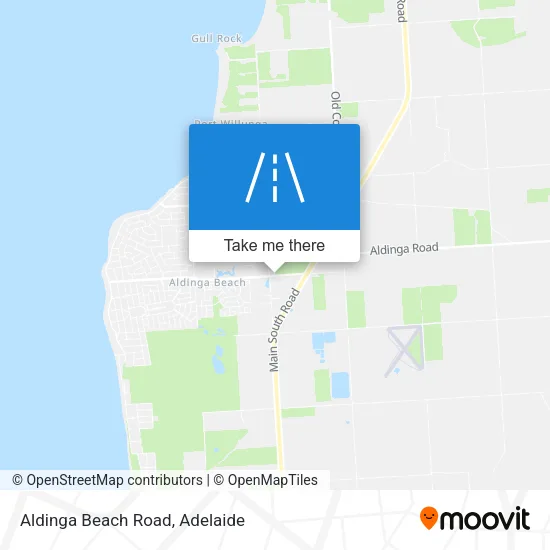 Aldinga Beach Road map