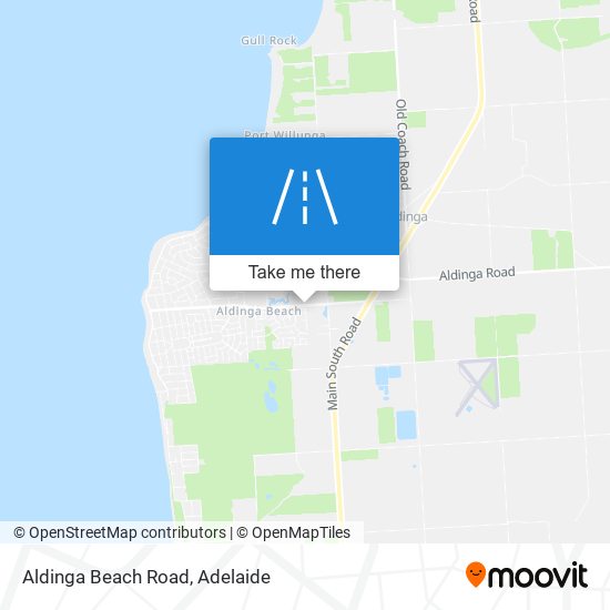 Aldinga Beach Road map