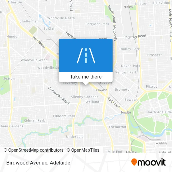 Birdwood Avenue map