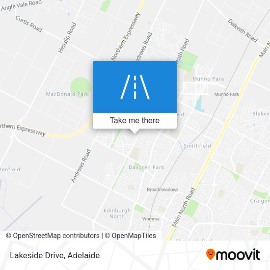 Lakeside Drive map