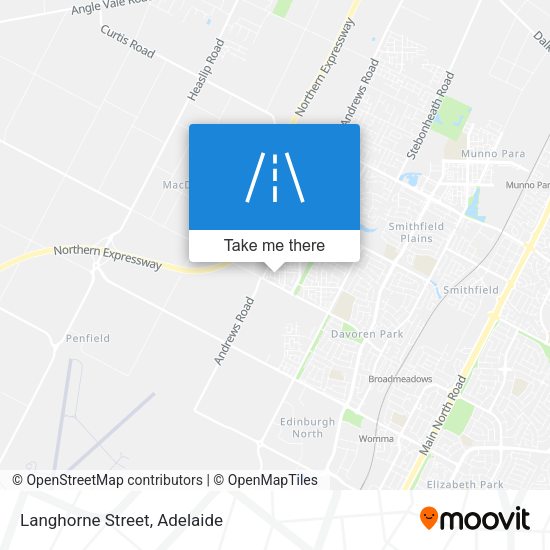 Langhorne Street map