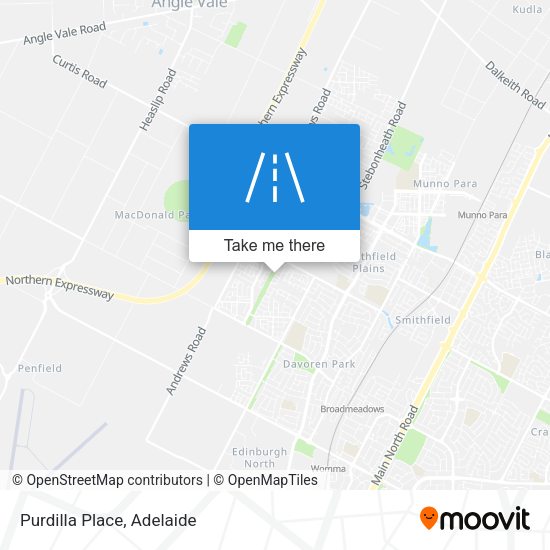 Purdilla Place map
