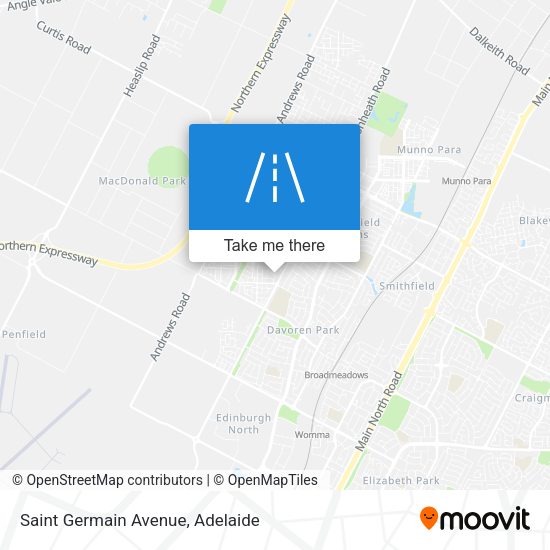 Saint Germain Avenue map
