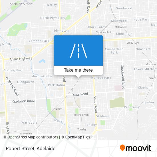 Mapa Robert Street