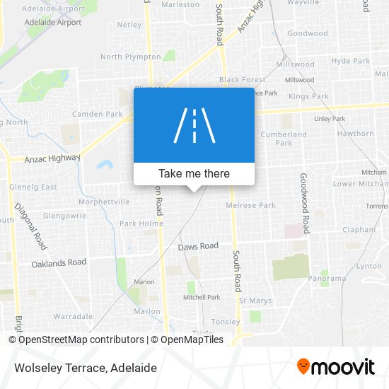 Mapa Wolseley Terrace