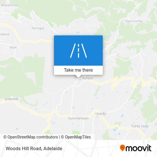 Woods Hill Road map