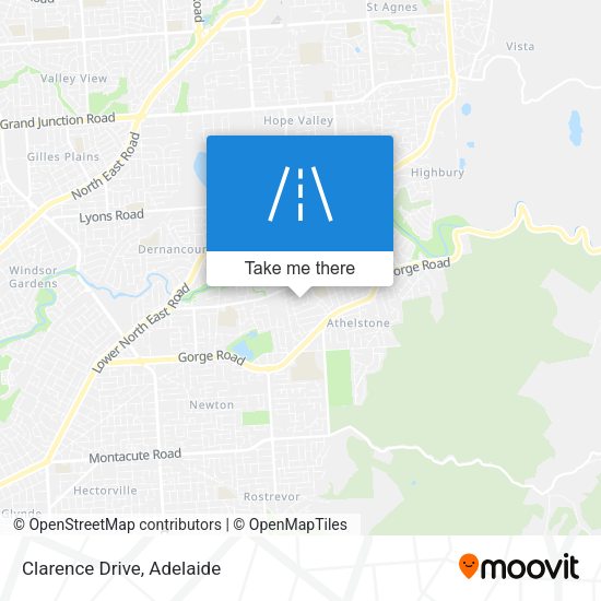 Clarence Drive map