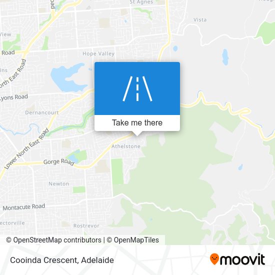 Cooinda Crescent map