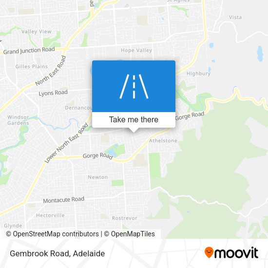 Gembrook Road map