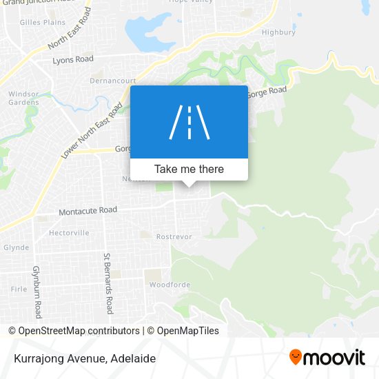 Kurrajong Avenue map