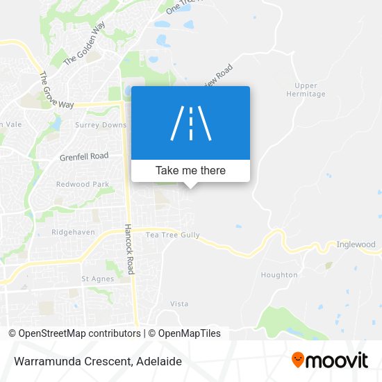 Warramunda Crescent map