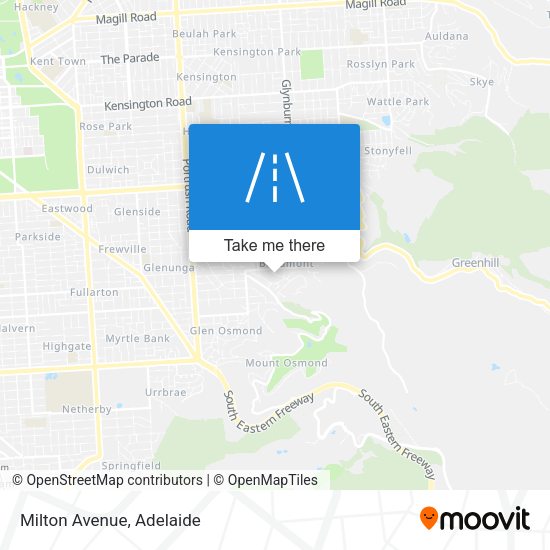 Milton Avenue map