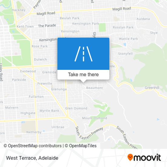 West Terrace map