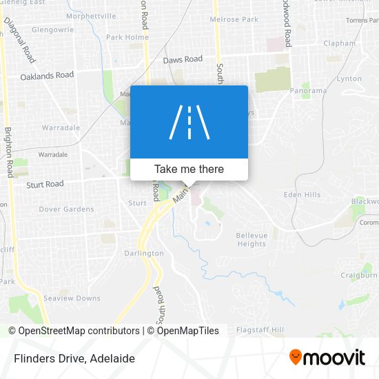 Flinders Drive map