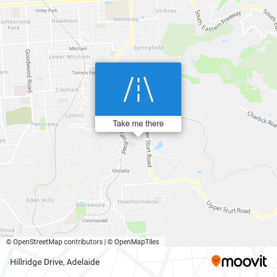 Mapa Hillridge Drive