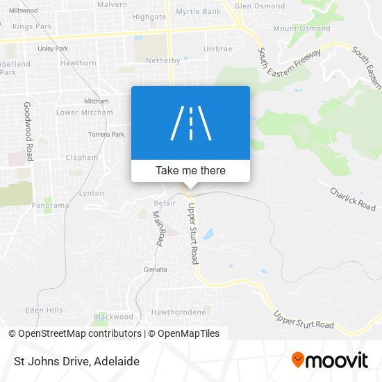 St Johns Drive map