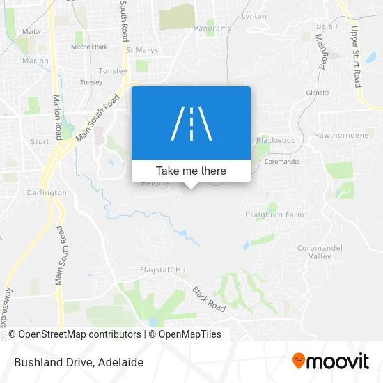 Bushland Drive map