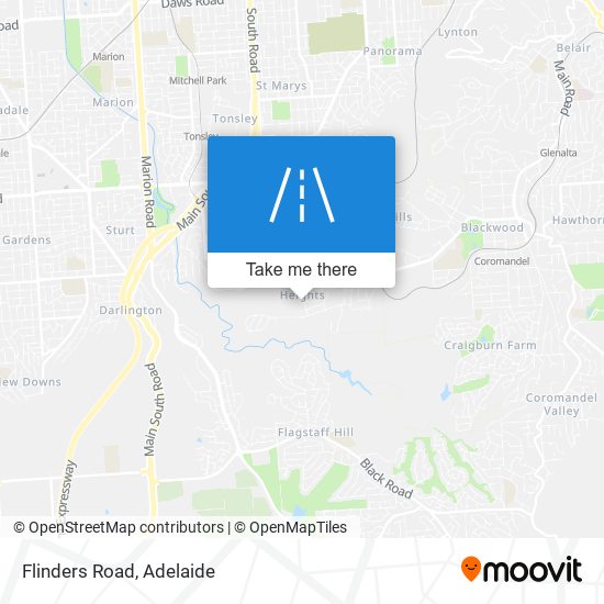 Flinders Road map