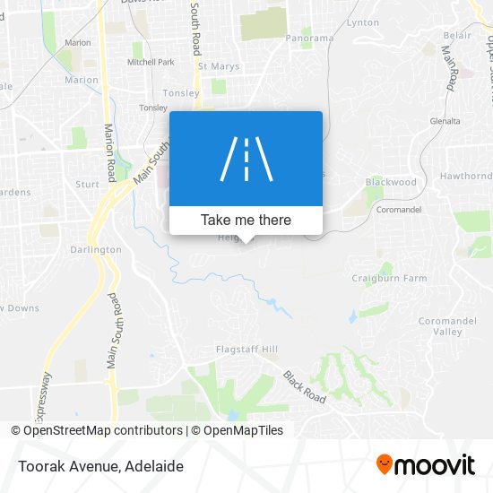 Toorak Avenue map