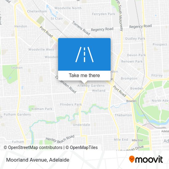 Moorland Avenue map