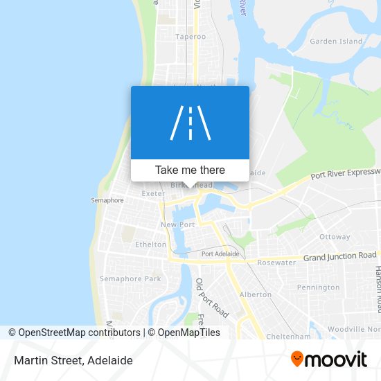 Martin Street map