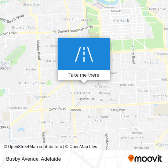 Busby Avenue map