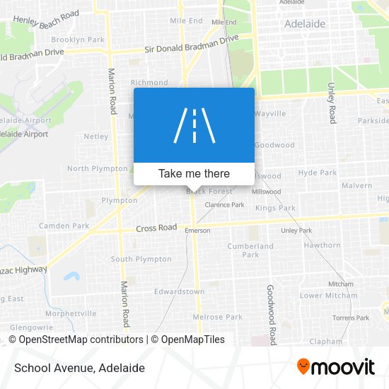 School Avenue map
