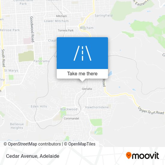 Cedar Avenue map