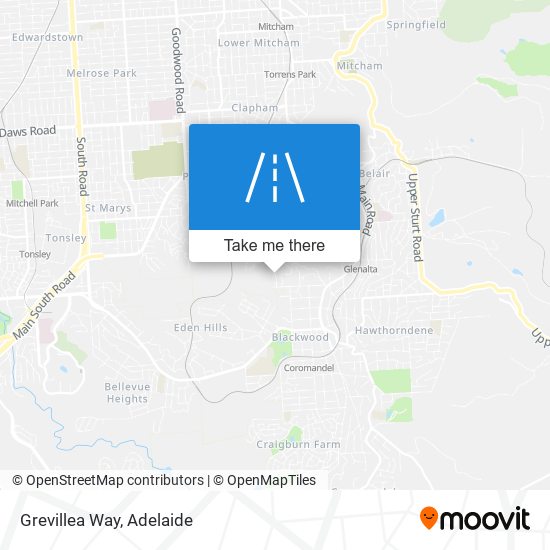 Grevillea Way map