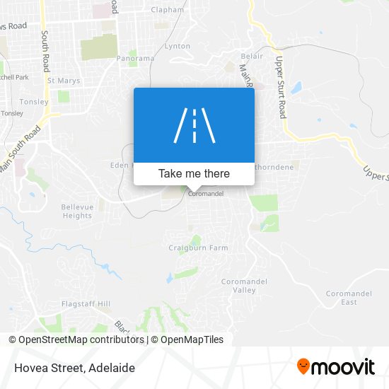 Hovea Street map