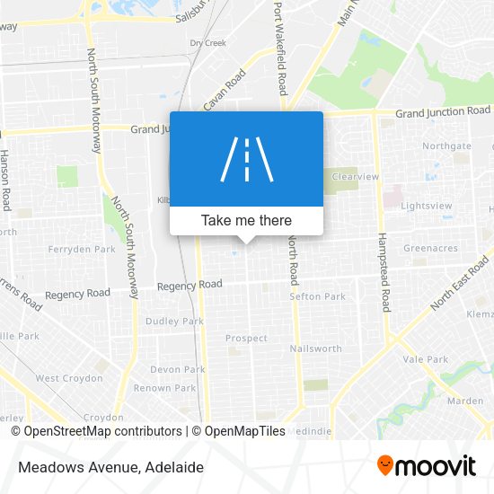 Meadows Avenue map