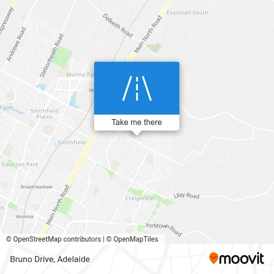 Bruno Drive map