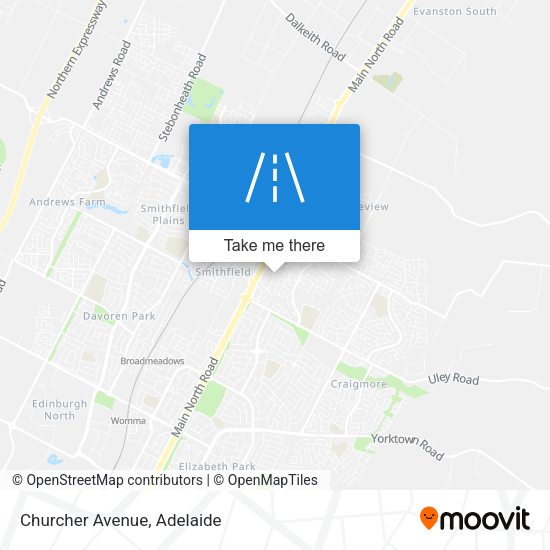 Churcher Avenue map