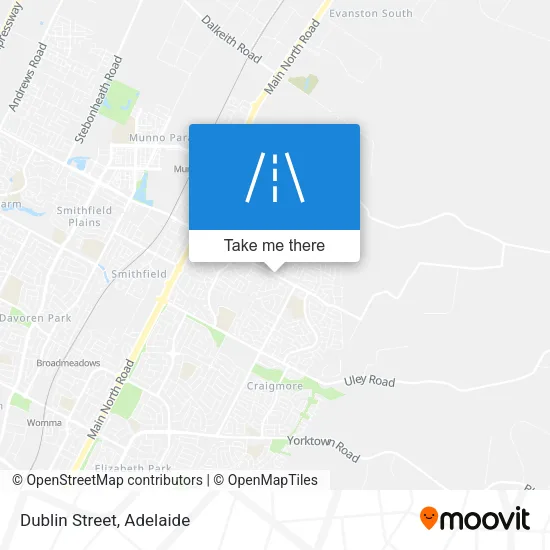 Mapa Dublin Street
