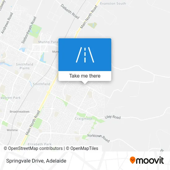 Mapa Springvale Drive