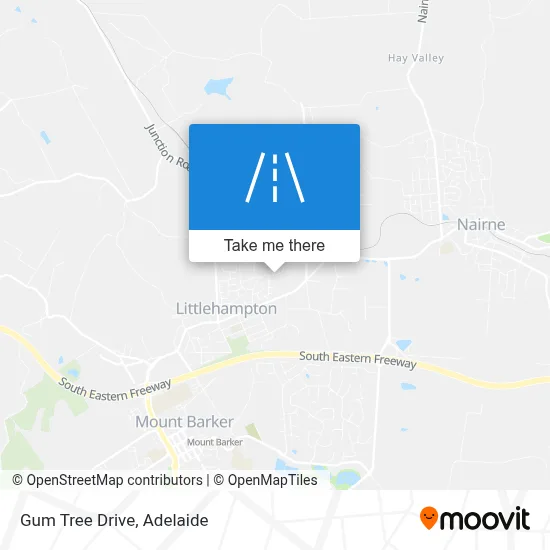 Mapa Gum Tree Drive