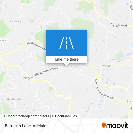 Barracks Lane map