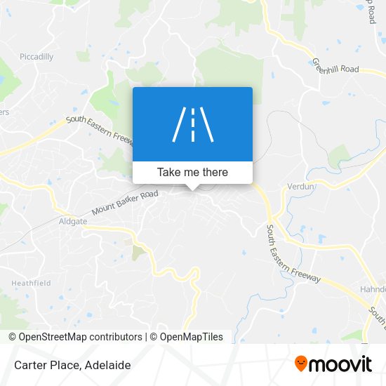 Carter Place map