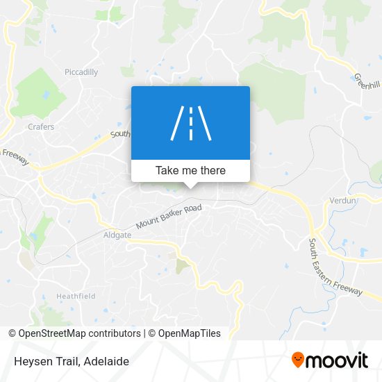 Heysen Trail map