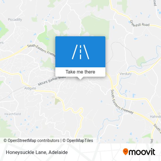 Honeysuckle Lane map