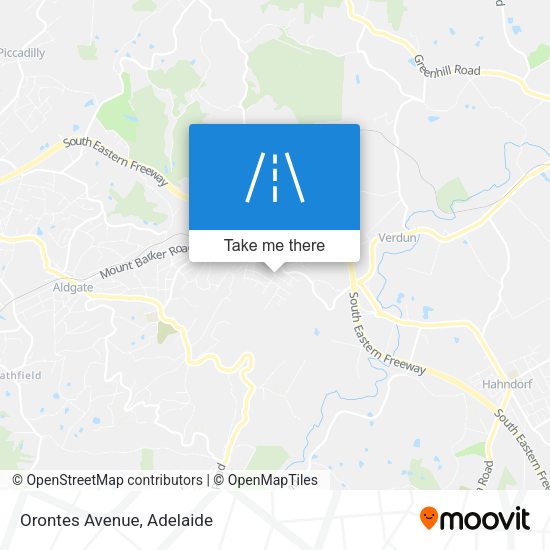 Orontes Avenue map