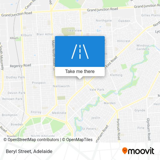 Beryl Street map