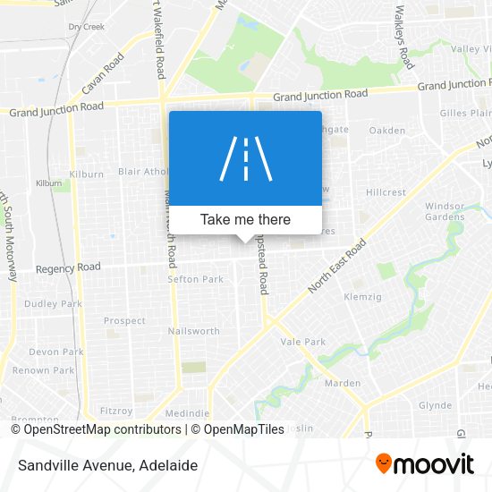Sandville Avenue map