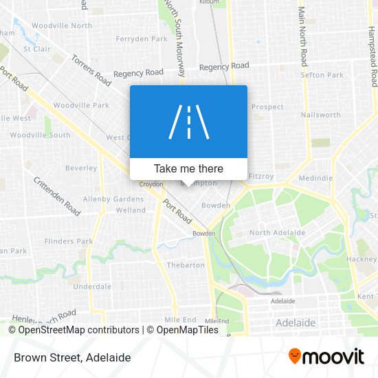 Brown Street map