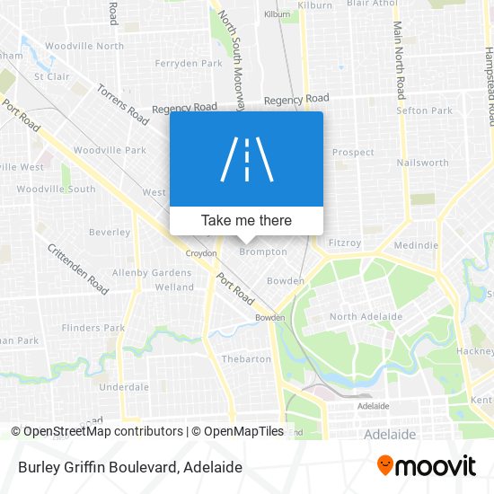 Burley Griffin Boulevard map