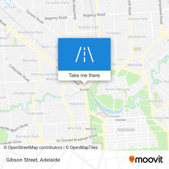 Gibson Street map